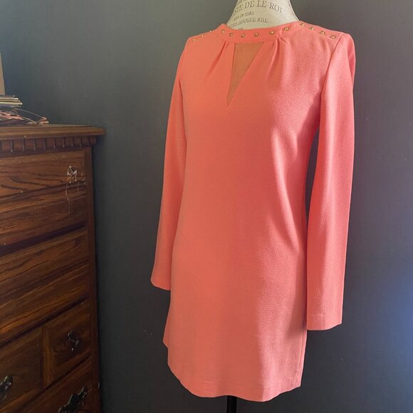 F21 Peach Mini Dress sz Small - Picture 2 of 10